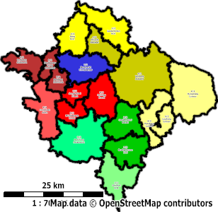 Karte des Landkreises mit neuen KBM-Bezirken