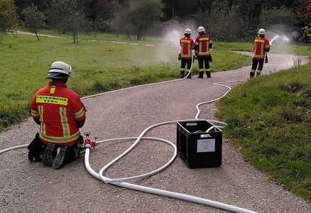 Brandbekämpfung mit D-Schläuchen