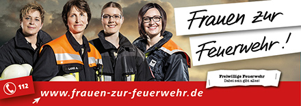 Imagekampagne des LFV Bayern 2015: Frauen zur Feuerwehr!